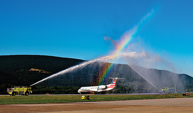 Flight AA5011 Departure Water Salute